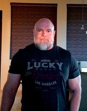 My husband Todd during a bulk