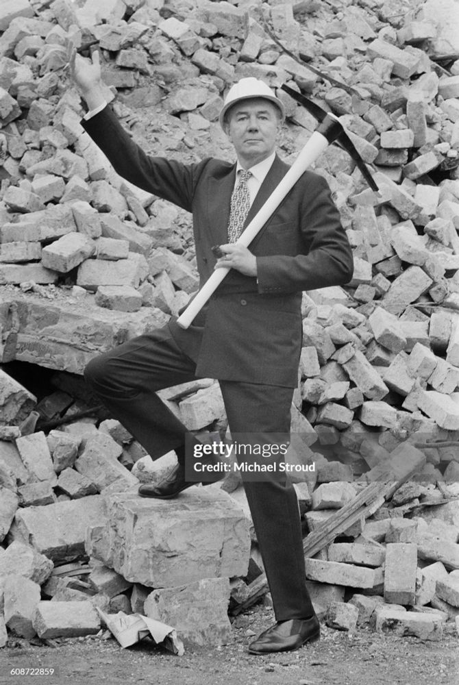 Michael Redgrave, at the construction site of what became the Redgrave Theatre in Farnham in September 24, 1971 (it operated from 1974-1998 and was demolished in 2019 after being sold to make room for the Brightwells Yard development).

Michael Redgrave unknowingly played a huge part in my survival during the time I’ve fought to pass the bar exam. His roles in “The Browning Version” and “Uncle Vanya” gave me a lot of insight about self-love, standing up for oneself, and taking risks rather than living in uncertainty. Additionally, his presence in his films has (based on his roles) showcased his relaxing/gentle yet chaotic aura, the former of which makes most of his work really grounding to watch (particularly his role as Uncle Vanya), the latter of which makes me feel seen (I too have been told I have a chaotic aura and, per Michael’s 1950s TV interview, neither of us can sit in a chair like a normal person, but if you still haven’t gotten what that means, don’t expect either one of us to tell you). He died 12 years before I was born and never would’ve known about my existence either way, but his inadvertent role during my lowest point makes me feel that, I owe him (in addition to myself, of course) a duty of making the most out of my life by discovering what I’m obsessed with. Anton Chekhov (whom I know of because of Redgrave) once said, “Medicine is my lawful wife and literature is my mistress,” and, if you just replace “medicine” with “law,” I’ve found that this is the case for me.