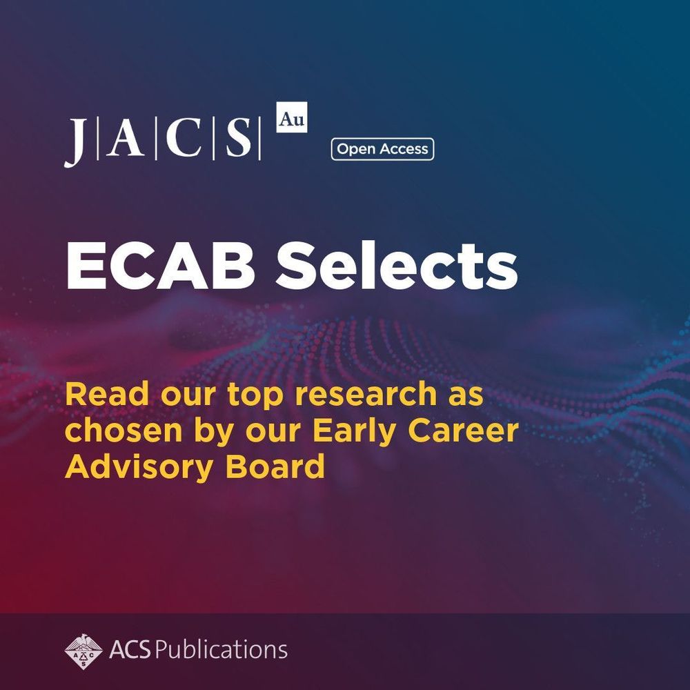 Graphic with title: 'JACS Au: ECAB Selects: Read out top research as chosen by our Early Career Advisory Board'