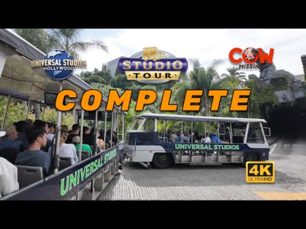 Complete Studio Tour Universal Studios Hollywood Backlot Tram Paul Julian 4K UHD May 12, 2025