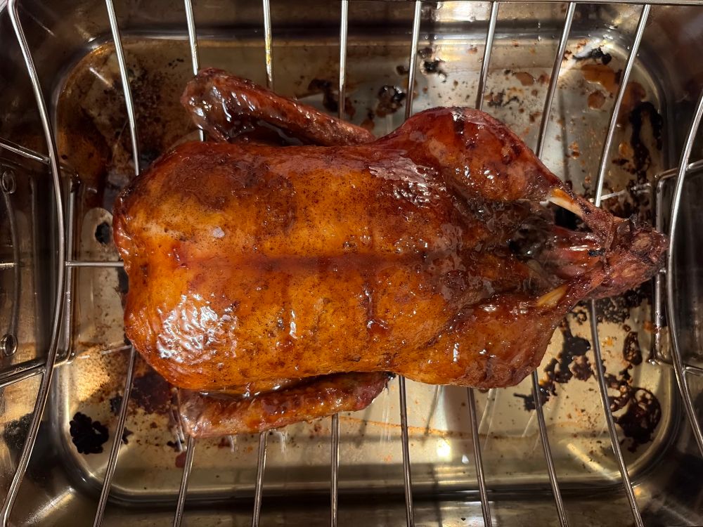 Roasted duck à l'Orange with Chinese five spice