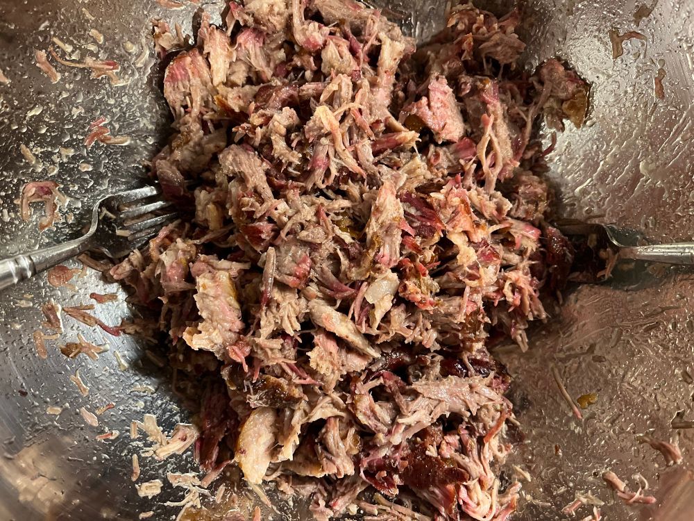 Smoked pork shoulder