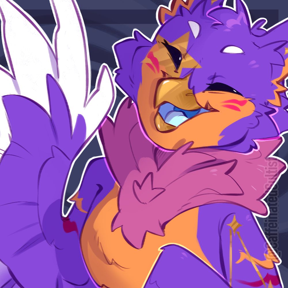 Digital art of a furry owl character waving at the viewer with a cheerful smile and happy vibe.

Artwork by, CaffeinatedCultist 