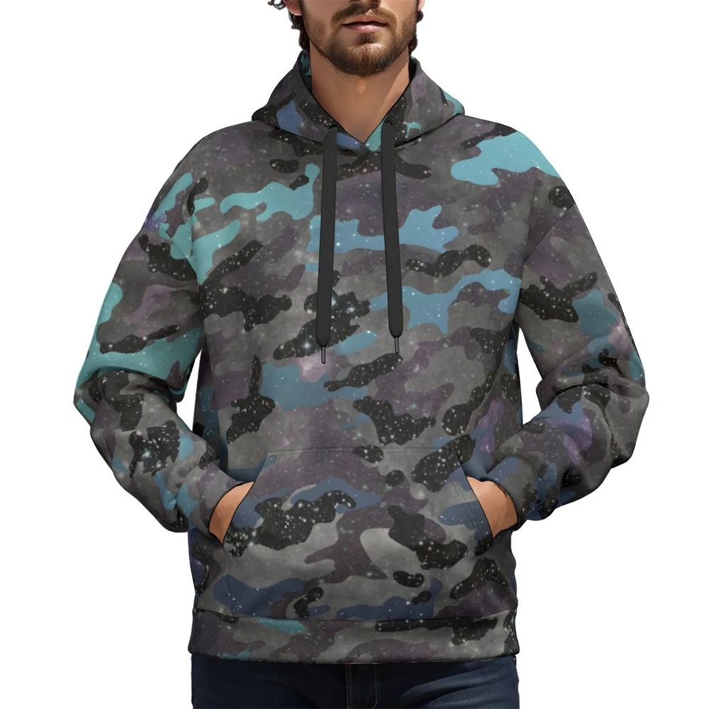 Galaxy themed camouflage hoodie