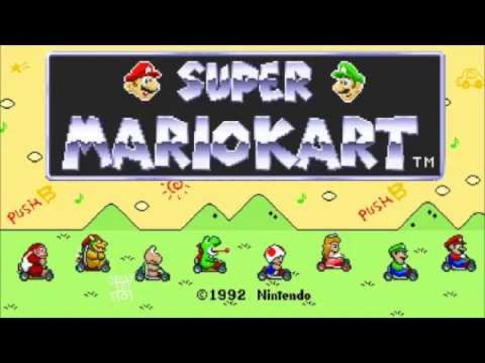 Super Mario Kart Music (SNES) - Title Screen