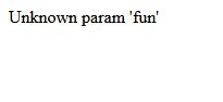 unknown param 'fun'