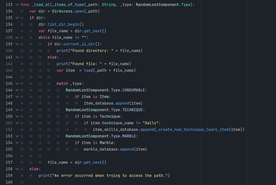 Screenshot of code from Godot editor
