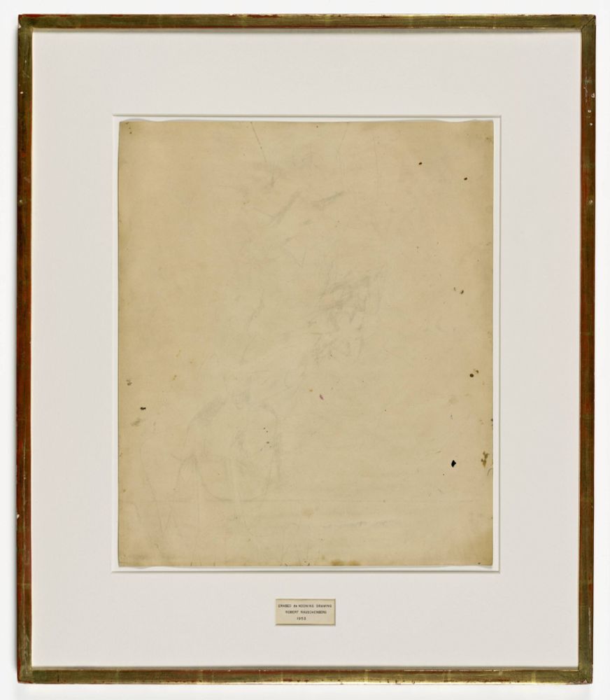 Erased de Kooning Drawing