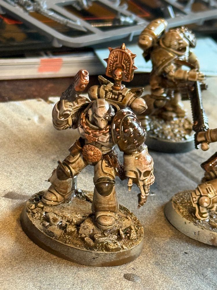 A very oil-washed space marine