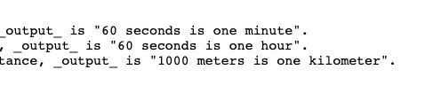 60 seconds is one minute. 60 seconds is one hour.