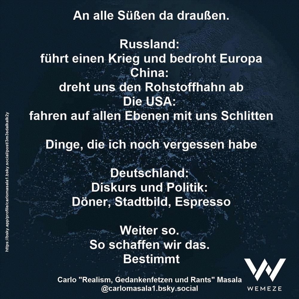 An alle da draussen..