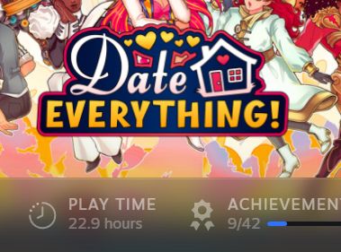 My Date Everything playtime...the game released 40 hours ago....