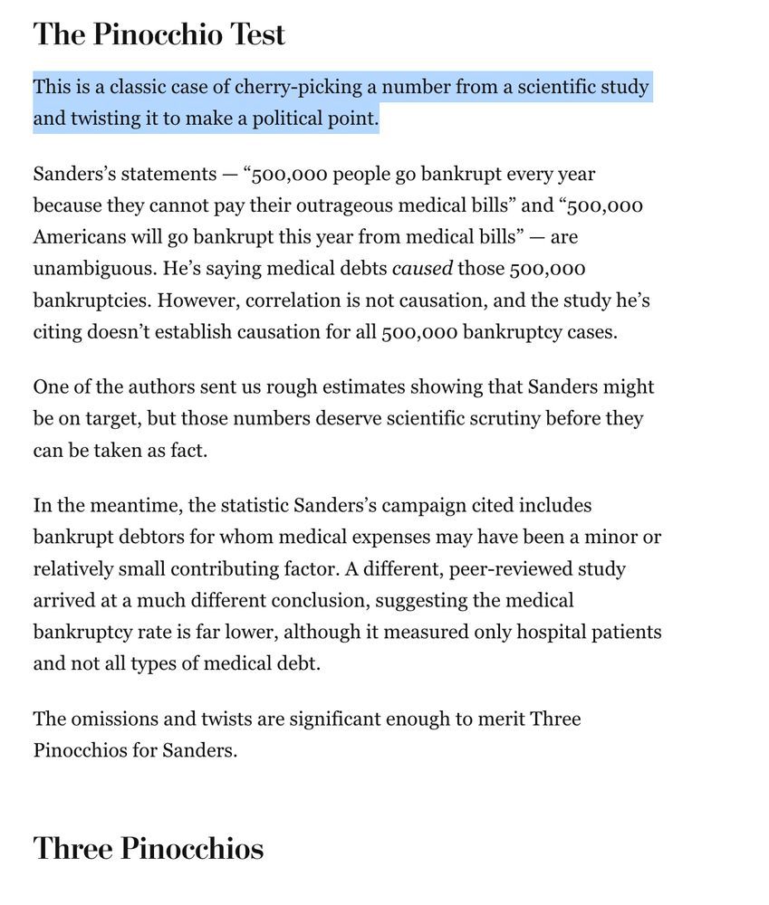 This is a classic case of cherry-picking a number from a scientific study and twisting it to make a political point.

Three Pinocchios