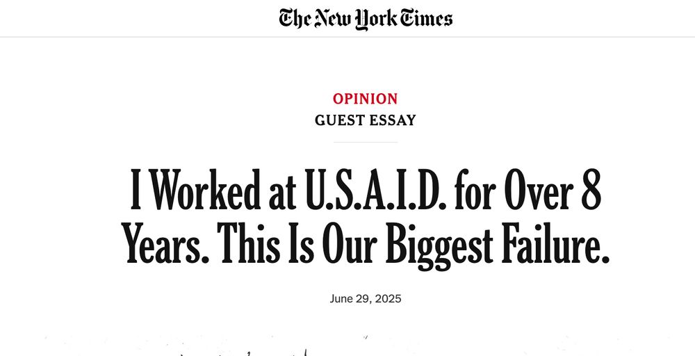 I Worked at U.S.A.I.D. for Over 8 Years. This Is Our Biggest Failure.
