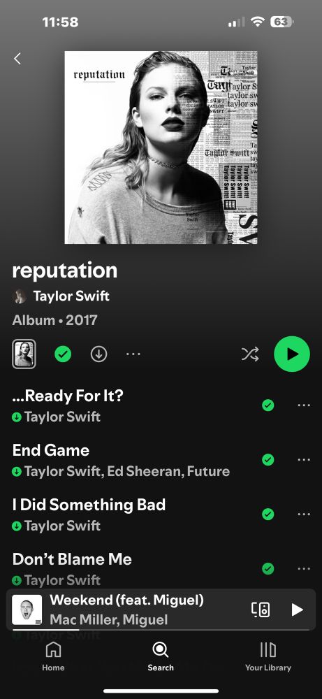 Taylor swift reputation