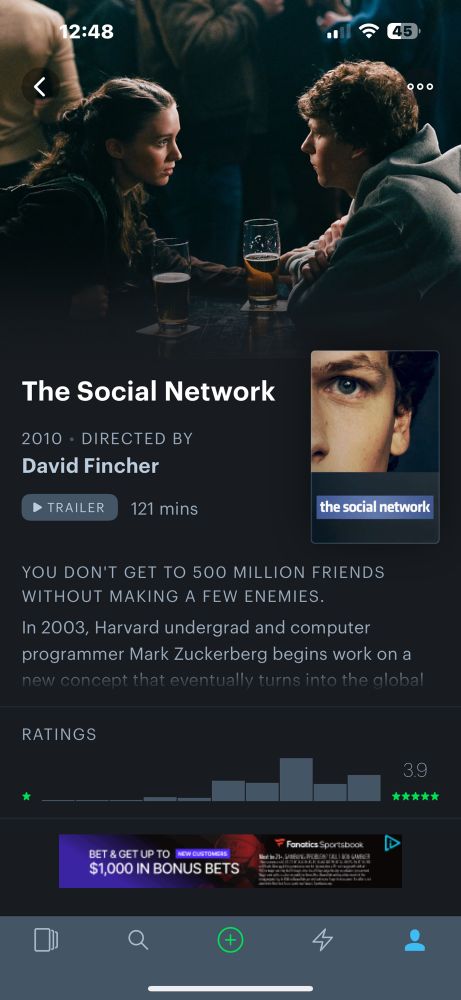 The social network directed by David fincher