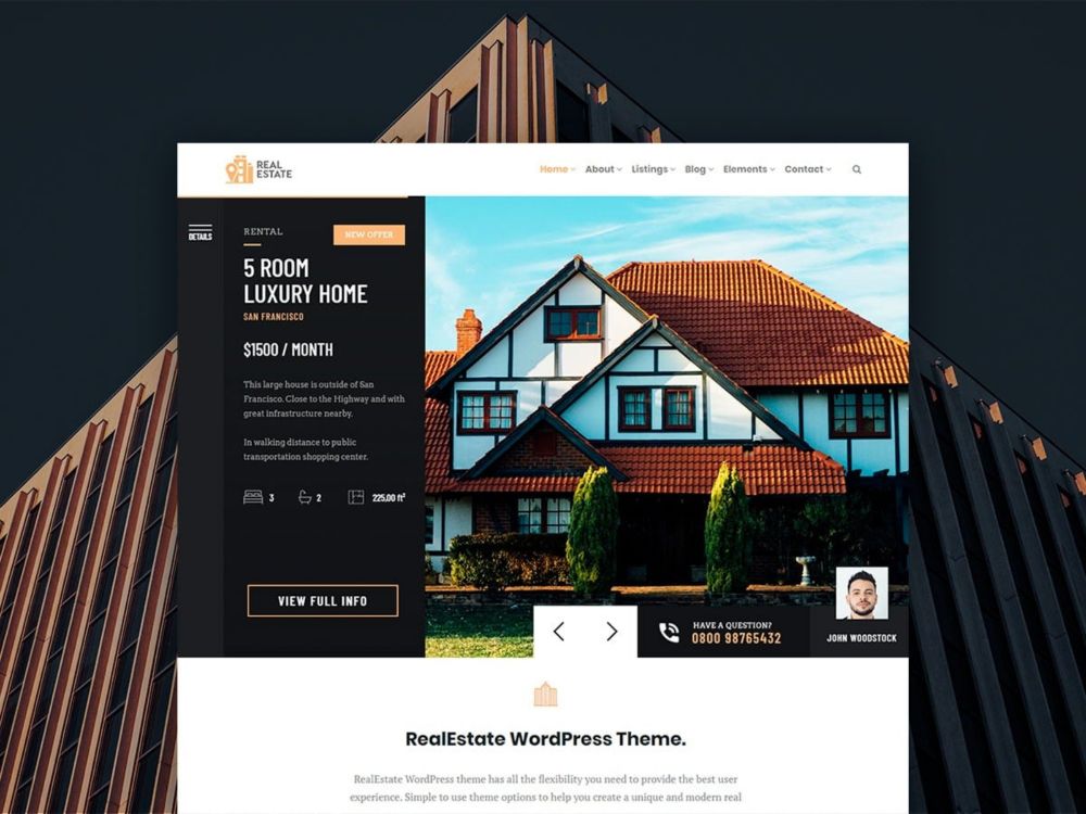 RealEstate WordPress Theme - Property Listings