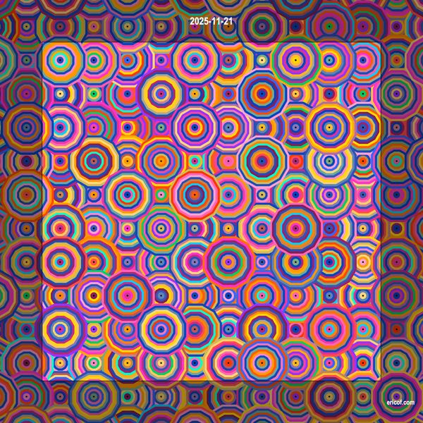 Exercício de criação de polígonos com muitos lados, aproximando círculos.