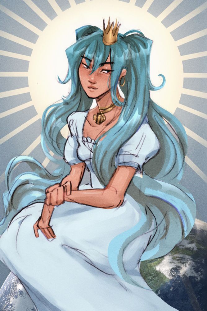 A quick sketch like digital illustration of Hatsune Miku (mascot of a vocaloid voicebank). She wears the outfit featured in the music video for "World is Mine" by Supercell. 初音ミクのデジタルイラスト