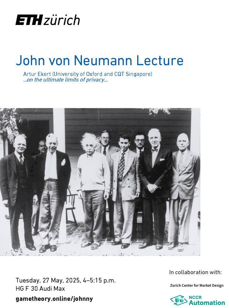 Flyer for the lecture showing time and location 