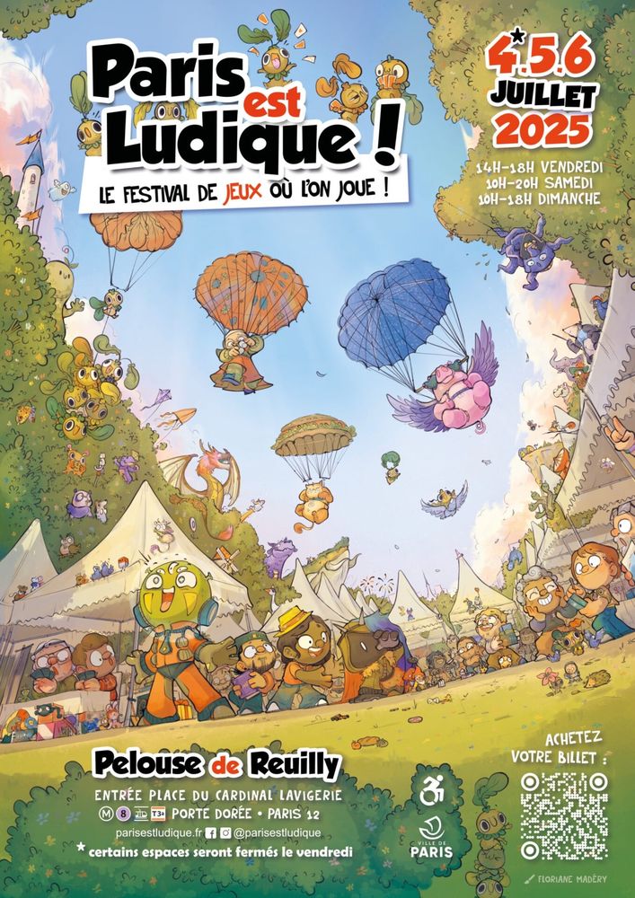 Affiche de Paris Est Ludique 2025