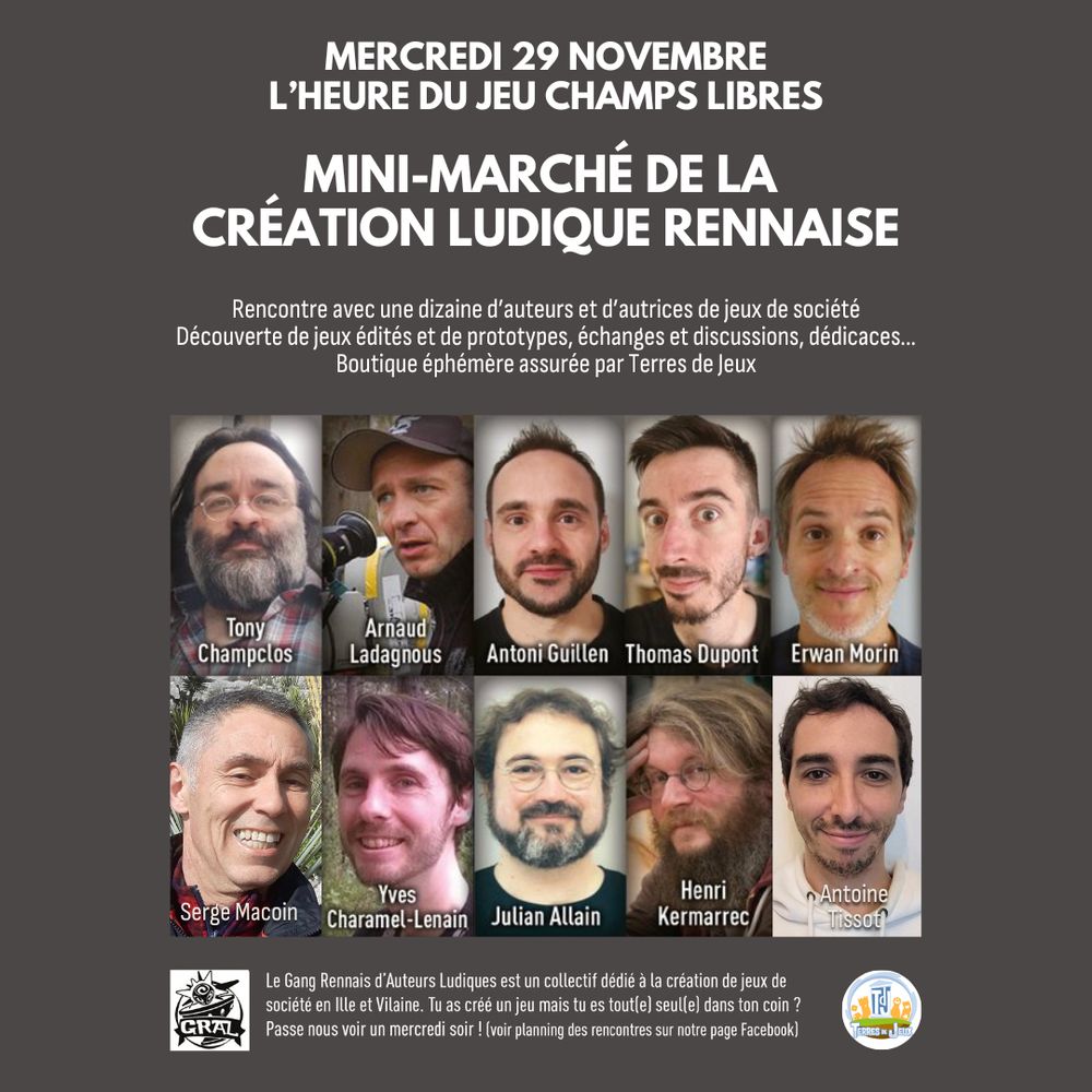 Présentation du mini marché de la création ludique Rennaise