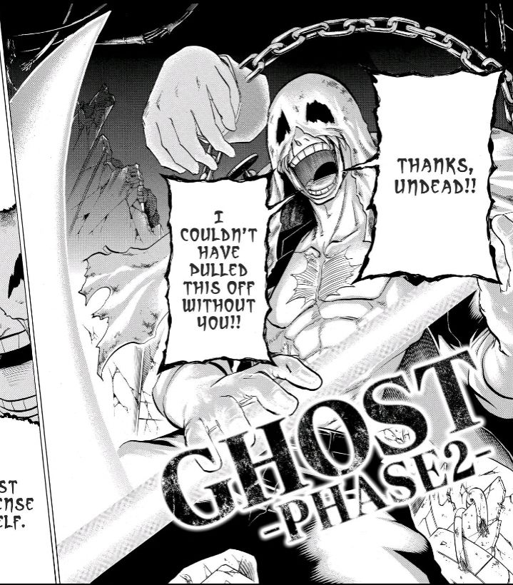 UMA Ghost (Undead Unluck) entering Phase 2 in his fight against Andy.