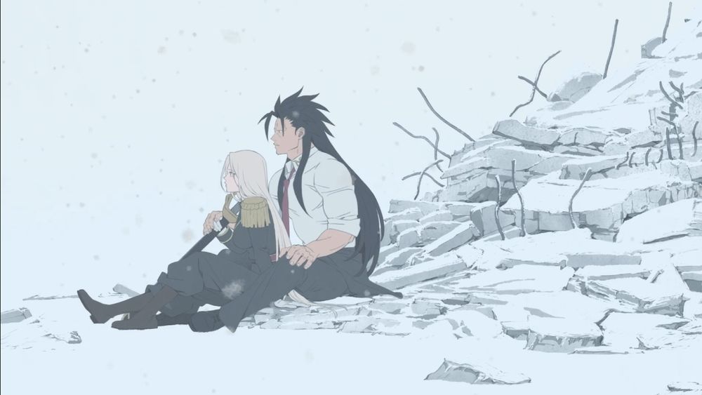 Juiz and Victor in Undead Unluck ED2.