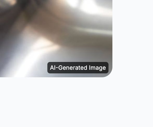 Soft, abstract metallic and gray gradients with a rounded corner and a small "AI-Generated Image" label at the lower edge.