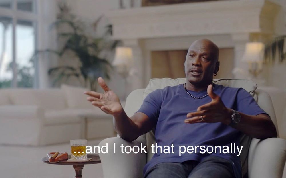 Michael Jordan "and I took that personally" meme