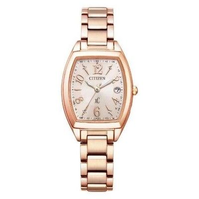 CITIZEN xC CrossSea ES9392-51W Solar Radio Controlled Watch Stainless Pink Gold