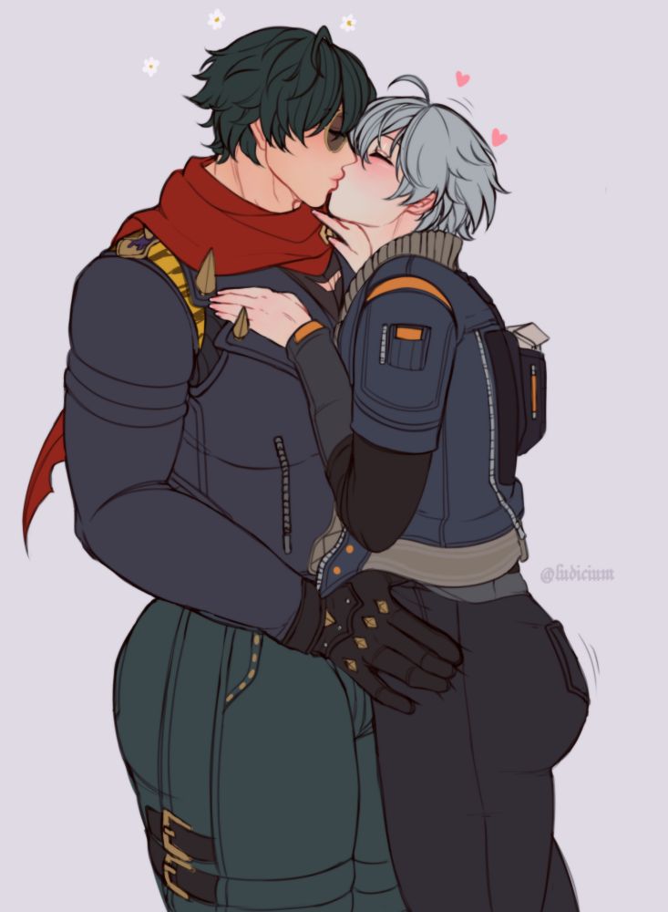 wise on his tippy toes giving smooches to his tall bf lighter v_v