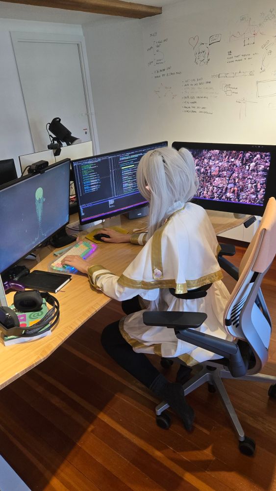 me dressed as frieren debugging neverway