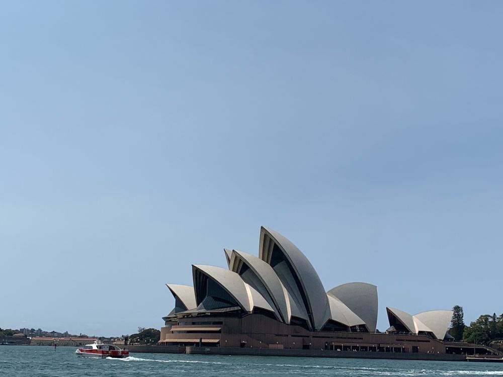 Sydney Opera House view from the harbor 