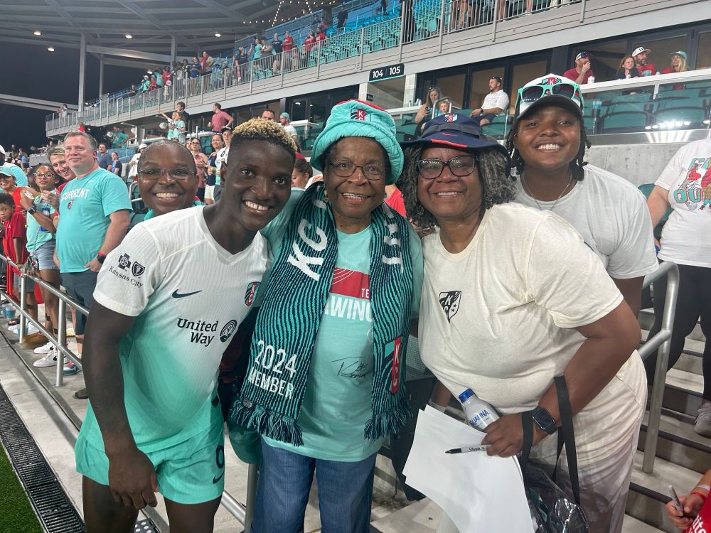 My family with Temwa Chawinga
