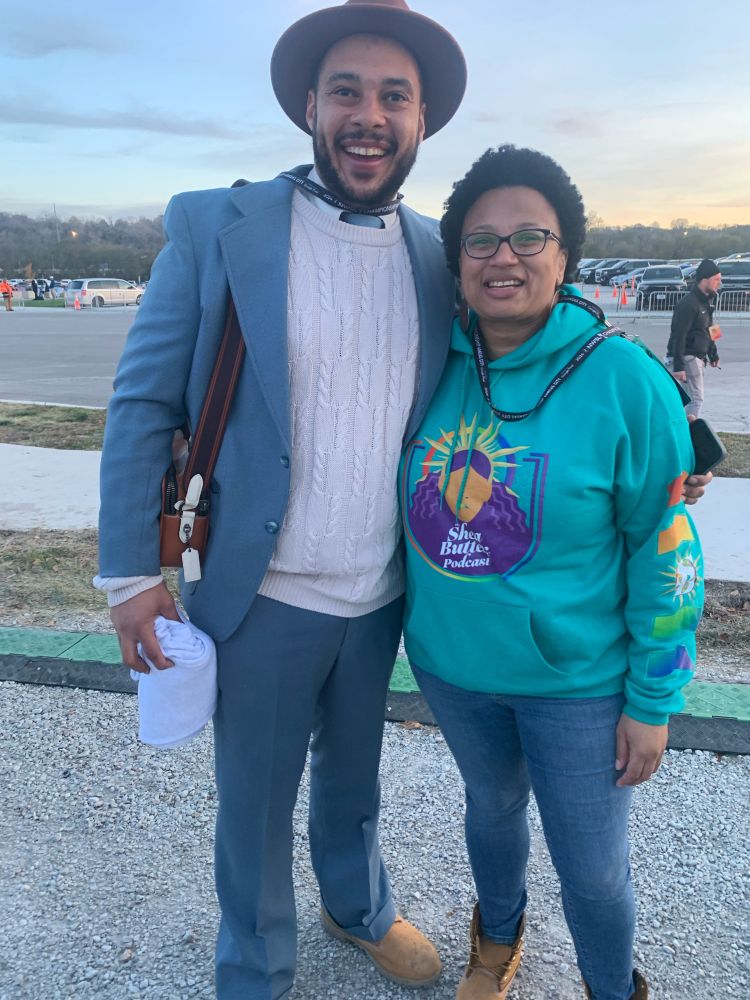 Thom and Sylvs from Shea Butter podcast 