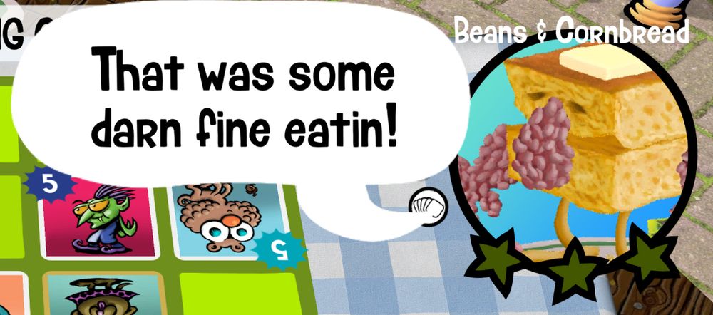 Beans & Cornbread says "That was some darn fine eatin!"