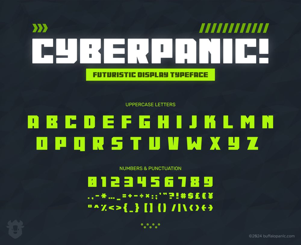 Cyberpunk inspired typeface model sheets.