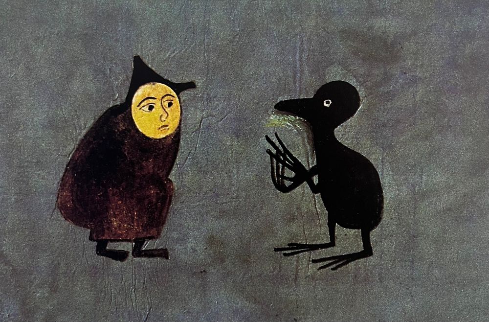 Painting by Cor Blok. The Game of Riddles.