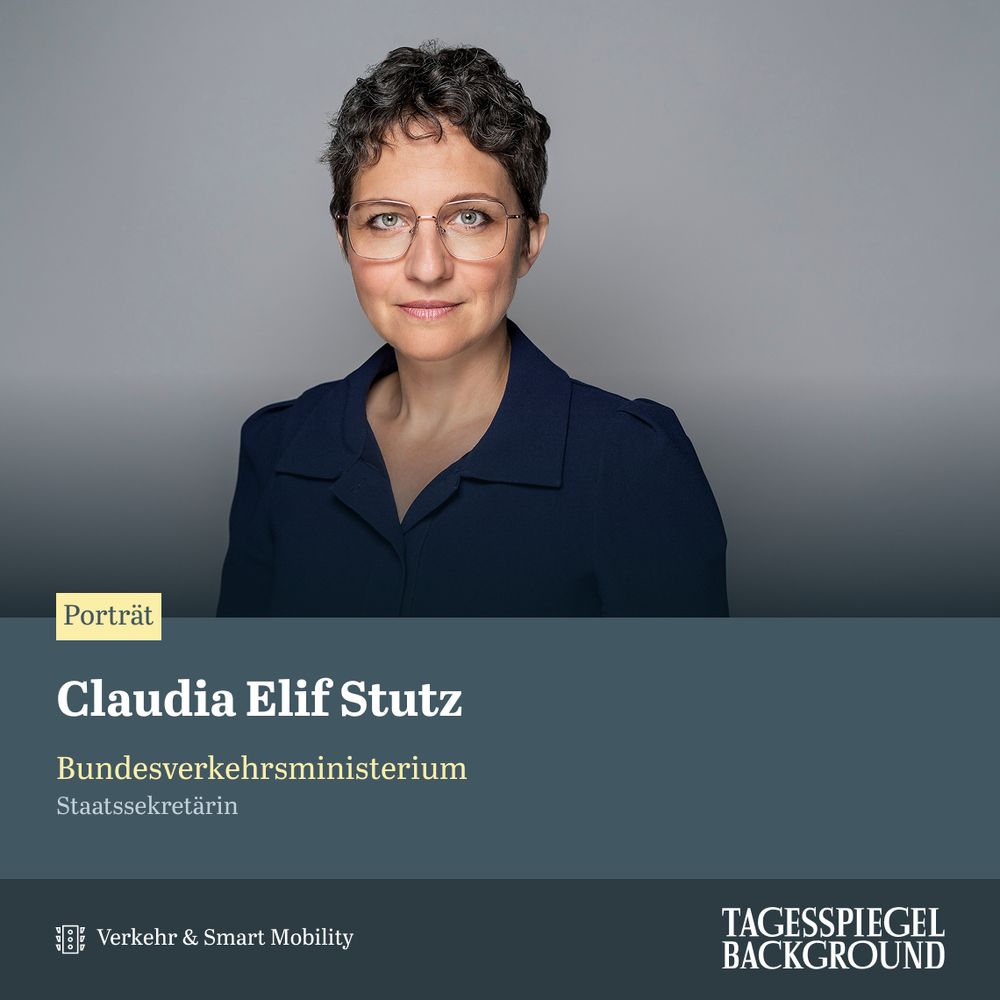 Porträt über Claudia Elif Stutz, Staatssekretärin im Bundesverkehrsministerium aus dem aktuellen Briefing Verkehr & Smart Mobility.
