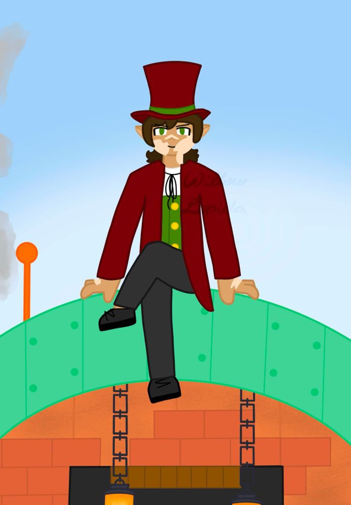 Season 8 Scar sitting on the edge of a carriage of his “starter” base. His left leg is crossed over his right leg, his hands resting to either side of him. He’s smirking forward.