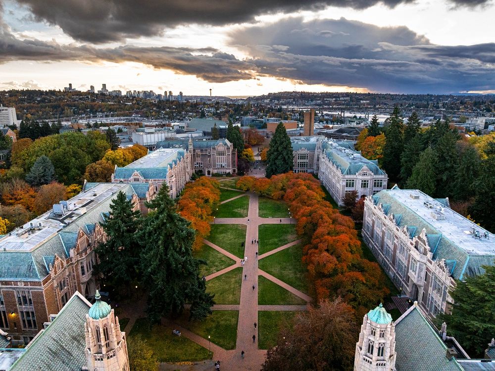 UW campus during fall. 
