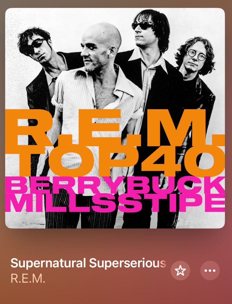 Album image of R.E.M. Top 40 BERRYBUCKMILLSSTIPE Supernatural Superserious R.E.M.