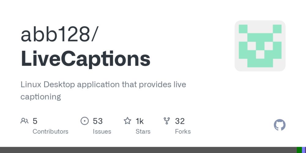 GitHub - abb128/LiveCaptions: Linux Desktop application that provides live captioning