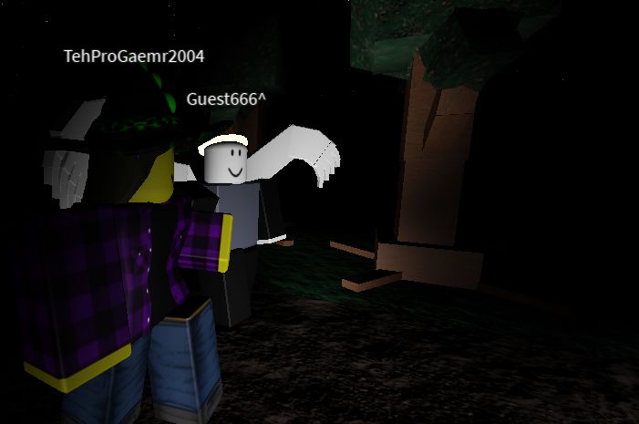 Two friends talking, while taking a nighttime stroll.