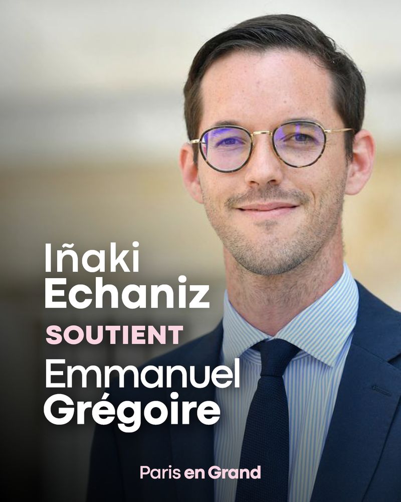 « Comme élu local et comme parlementaire, Emmanuel Grégoire est une voix qui porte dans notre combat commun pour un logement digne et durable.
Régulation des Airbnb, lutte contre les logements vacants, investissement dans le logement social et la rénovation énergétique, intermédiation locative : Paris est à l'avant-garde de ce combat essentiel pour le logement et inspire nos propositions nationales et nos actions locales.

Pour un Paris en Grand qui puisse continuer d'être une locomotive des politiques publiques : Emmanuel doit être le futur maire de Paris. »

- Iñaki Echaniz, député socialiste engagé pour le logement, soutient Emmanuel Grégoire !