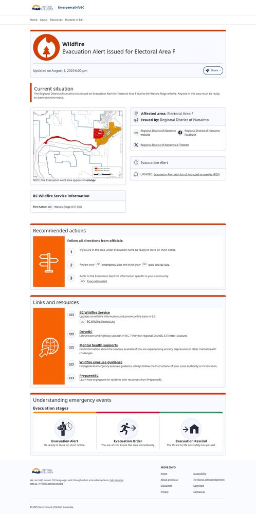 Screenshot of alert
