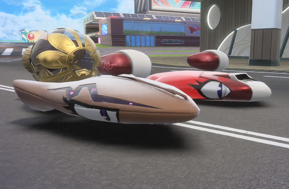 KARs screenshot of the same Rocket Star except alongside @shinedrip.bsky.social's Turbo Star done up in the same fashion.