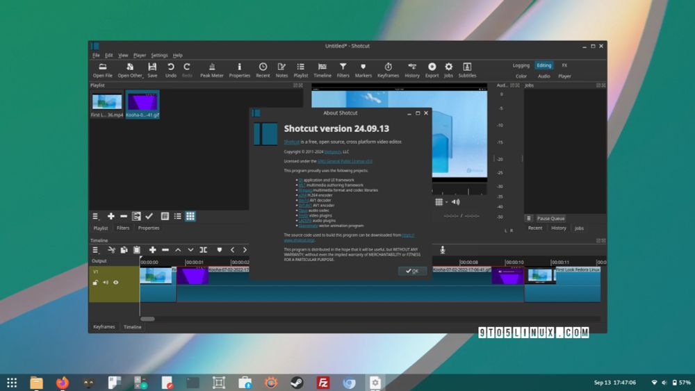 Shotcut 24.09 Video Editor Brings Fixes for Major New Bugs, Improvements - 9to5Linux