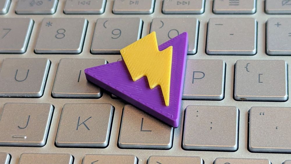 3D printed Vite Logo as sneak peek.